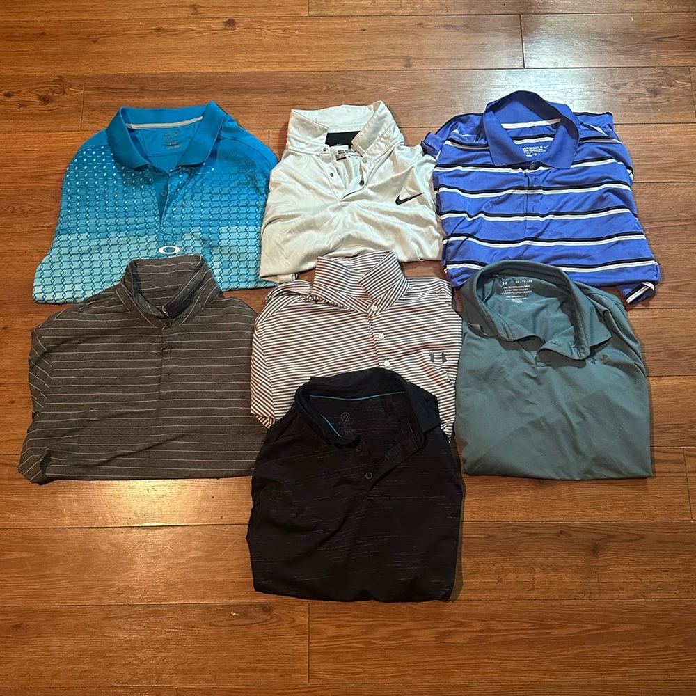 Men’s XL Golf Polo lot of 7